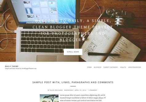 54 Top Free One Page Blogger Templates Blogger Templates Blogger Creative Design Agency