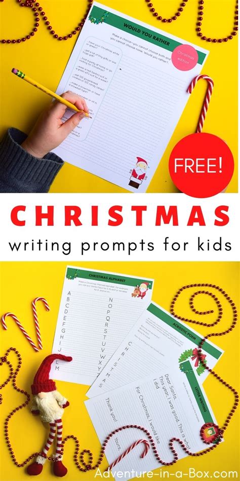 54 Fun Christmas Writing Prompts For Kids Free Christmas Writing Prompts For 3rd Grade - Christmas Writing Prompts For 3rd Grade
