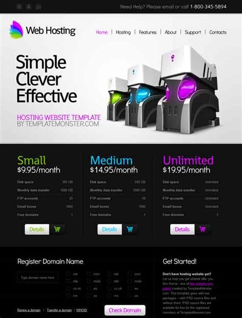 55+ Excellent Web Hosting Website Templates with Professional look WP