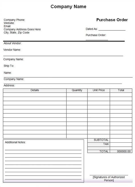 55+ Purchase Order Examples PDF, DOC