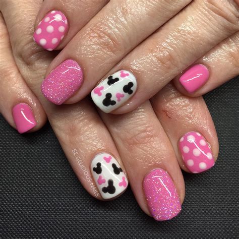 55 Mickey and Minnie nails ideas nail art disney, disney