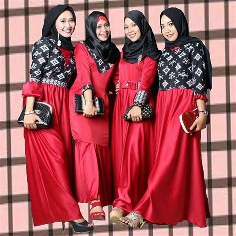 55 Model Baju Batik Kombinasi Terlengkap Kain Polos Desain Kaos Kombinasi Batik - Desain Kaos Kombinasi Batik