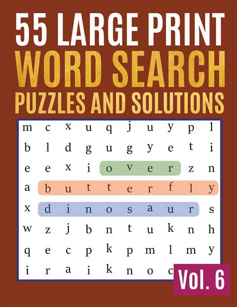 Read 55 Large Print Word Search Puzzles And Solutions Activity Book For Adults And Kids Word Game Easy Quiz Books For Beginners Find A Word For Adults  Seniors By Sonya Thomas