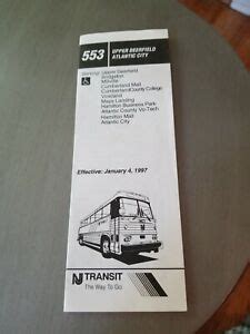 NJ Transit 553 bus Route Schedule and Stops (Updated) Th