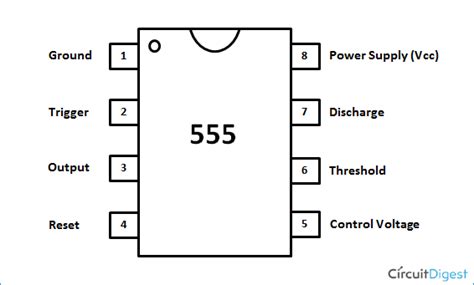 555 Timer Ic Pin Configuration