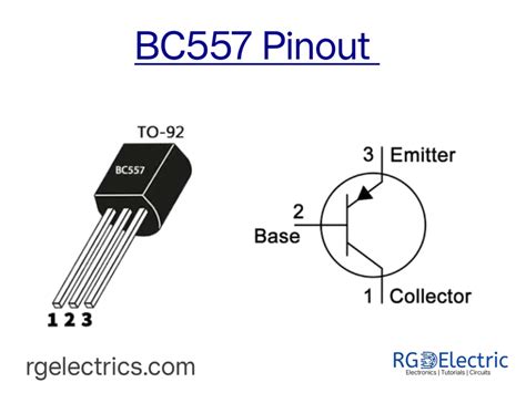 557 transistor pinout.  BC557 Transistor Data Key transistor data for t...