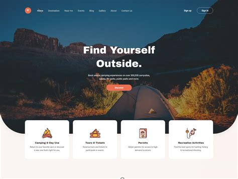 56 Camping Website Templates and Themes - TemplateMonster