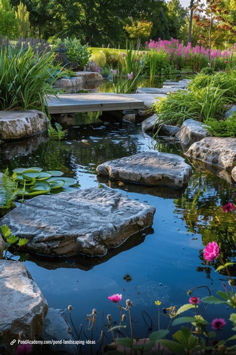 56 Visually Striking Pond Design Ideas For Your Backyard - raincitystudios.com