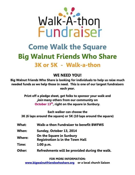 57 Creating Walk A Thon Flyer Template PSD File for Walk A Thon Flyer