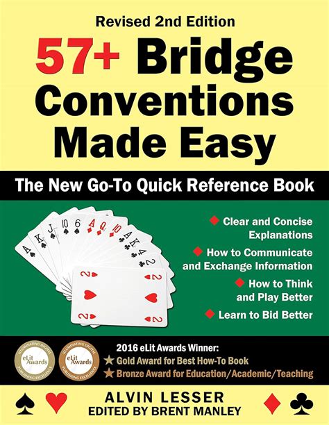 Read Online 57 Bridge Conventions Made Easy The New Goto Quick Reference Book By Alvin Lesser