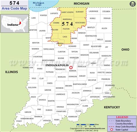 574 area code indiana