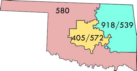 580 area code oklahoma