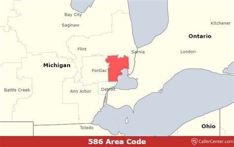 586 area code michigan