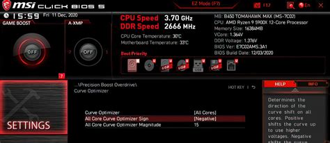 5900x curve optimizer settings.  Cooler running means it boosts higher and ...