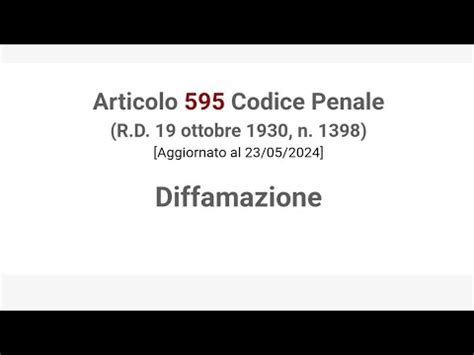 595 Codice Penale