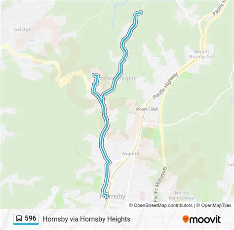 596 Bus Timetable Hornsby
