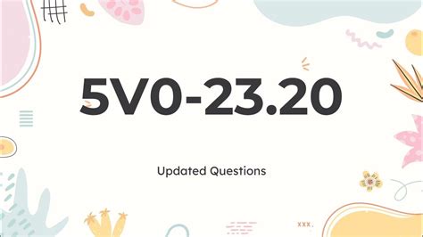 5V0-23.20 Echte Fragen