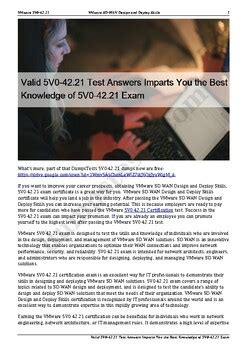 5V0-42.21 Tests