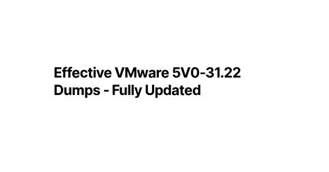 5V0-93.22 Upgrade Dumps