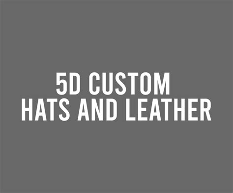 5d custom hats. 5D Custom Hats & Leather, Abilene, Texas. 4,841 likes · 9 talking about this · 176 were here. Custom hand made 5D felt hats and leather goods. Retail straw hats, hat accessories, winter apparel 