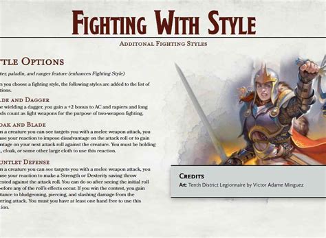 5e fighting styles. Whenever you reach a level in this class that grants the Ability Score Improvement feature, you can replace a Fighting Style you know with another Fighting Style available to paladins. This replacement represents a shift of focus in your martial practice. So you can do it at LV.4, LV.8, LV.12, LV.16, and LV.19. Assuming your DM is open to it. 