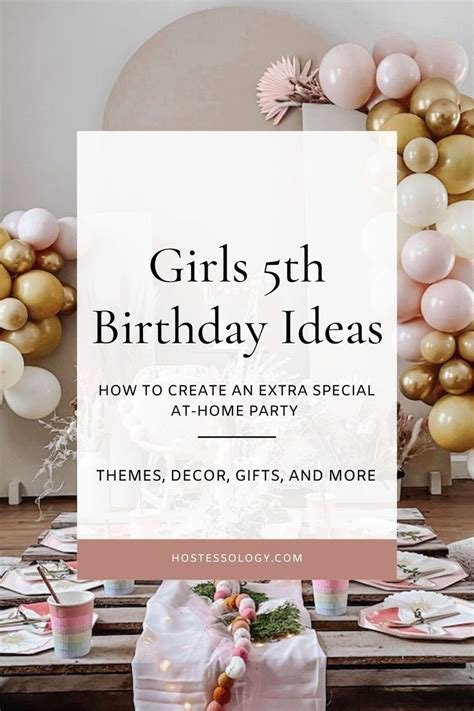 5th Birthday Party Ideas For A Girl - hostessology