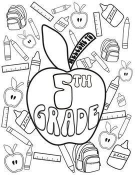 5th Grade Coloring Page