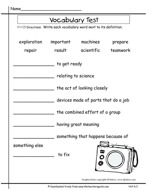 5th Grade Vocabulary Activities Teaching Resources TPT