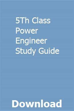 5th class power engineer study guide. - Manuale di viking mb 448 t.