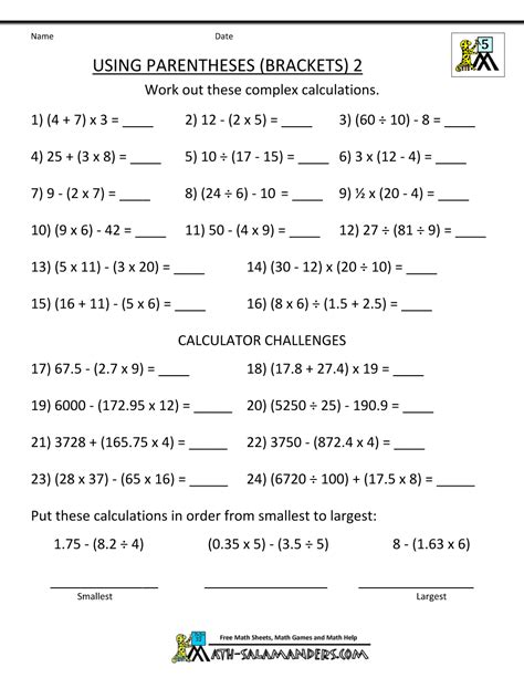 5th Grade Algebra Teachervision 5th Grade Worksheet Algebraic Expressions - 5th Grade Worksheet Algebraic Expressions