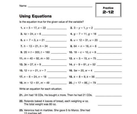 5th Grade Algebra Teachervision Math Expressions Worksheet 5th Grade - Math Expressions Worksheet 5th Grade