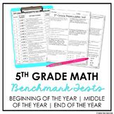 5th Grade Benchmark Math Tests Study Guides