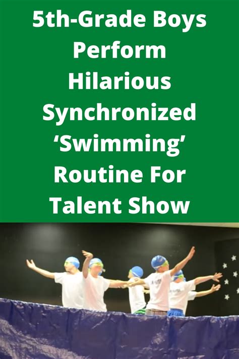 5th Grade Boys Perform Hilarious Synchronized X27 Swimming 5th Grade Synchronized Swimmers - 5th Grade Synchronized Swimmers