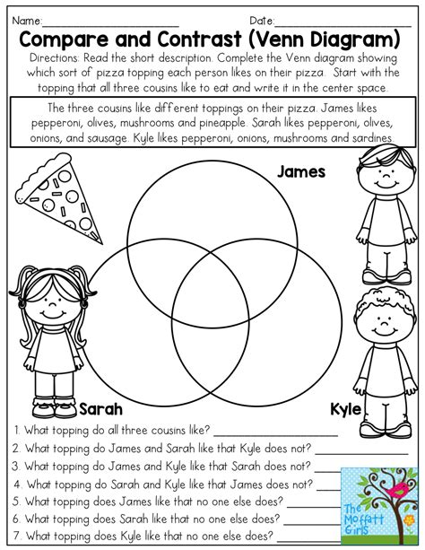 5th Grade Compare And Contrast Activities   Compare And Contrast Graphic Organizer 1st Grade - 5th Grade Compare And Contrast Activities