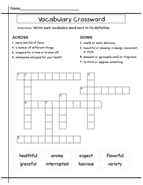 5th Grade Crossword Worksheets Amp Free Printables Education 5th Grade Science Crossword Puzzles - 5th Grade Science Crossword Puzzles