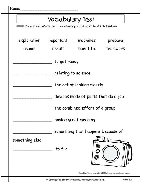 5th Grade English Vocabulary Worksheets Free Download On 5th Grade Science Vocabulary Words - 5th Grade Science Vocabulary Words