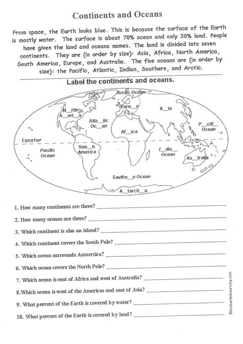 5th Grade Geography Worksheets 5th Grade World Map Worksheet - 5th Grade World Map Worksheet
