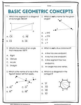 5th Grade Geometry Concepts Questions Examples And Practice Fith Grade Geometery Worksheet - Fith Grade Geometery Worksheet