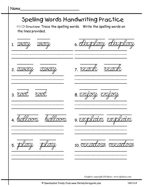 5th Grade Handwriting Resources Education Com Handwriting Worksheets For 5th Grade - Handwriting Worksheets For 5th Grade