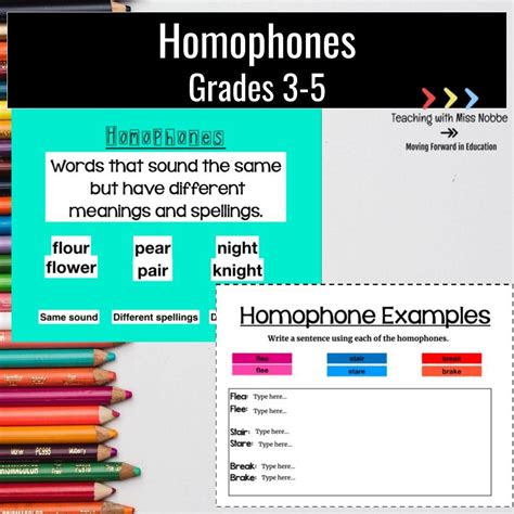 5th Grade Homophones Resources Education Com Homograph List For 5th Grade - Homograph List For 5th Grade