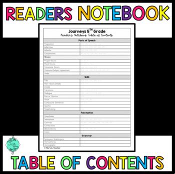 5th Grade Journeys Readers Notebook Answers