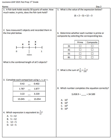 5th grade leap practice test pdf free.  for the assessment exam of Obsole...