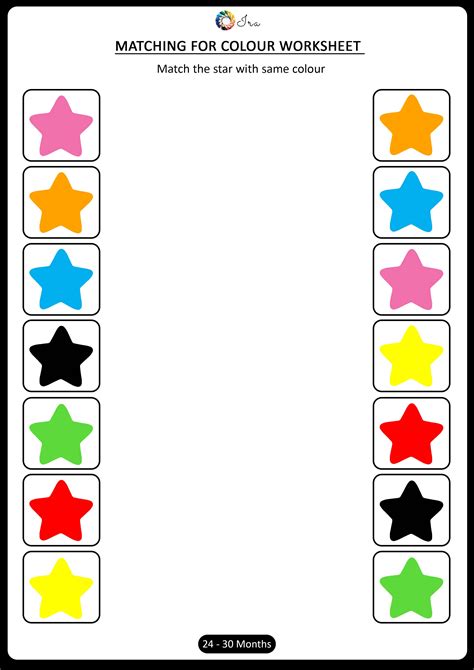 5th Grade Matching Worksheet   Color Matching Worksheet A Fun Way To Learn - 5th Grade Matching Worksheet