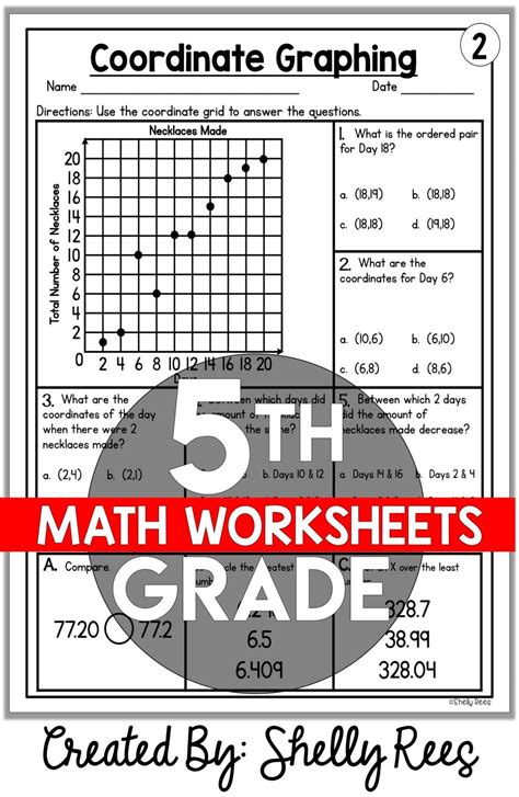 5th Grade Math Homework Packet   Math Homework Packet Teaching Resources Teachers Pay Teachers - 5th Grade Math Homework Packet
