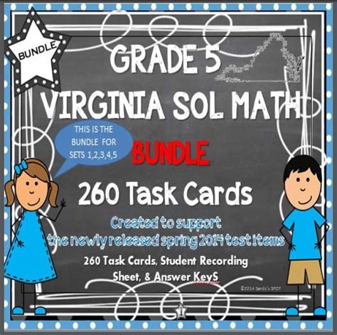 5th Grade Math Sol Task Cards Vestal 039 5th Grade Math Task Cards - 5th Grade Math Task Cards