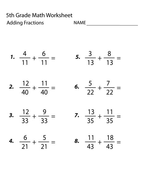 5th Grade Math Worksheets Math 5 Grade - Math 5 Grade
