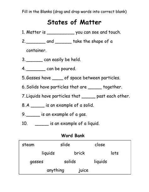 5th grade matter study guide fill in. - Die formung der erdoberfläche unter dem einfluß des menschen.