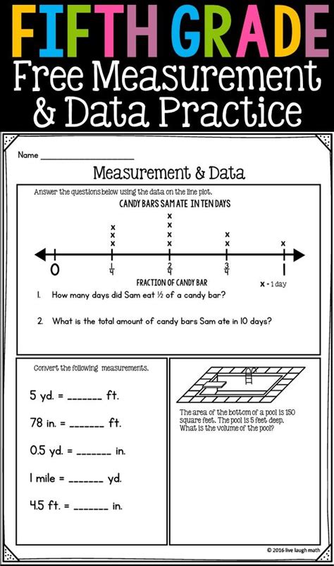 5th Grade Measurement Amp Data Worksheets Free Download Measurements Worksheet For Grade 5 - Measurements Worksheet For Grade 5