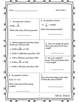5th Grade Number Sense And Place Value Worksheets Fifth Grade Place Value Worksheet - Fifth Grade Place Value Worksheet