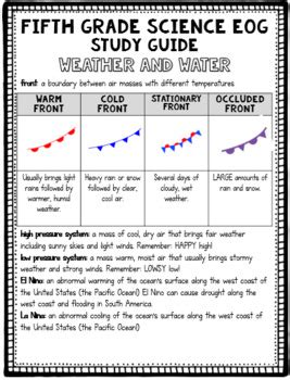 5th Grade Science Eog Study Guide By Falling 5th Grade Science Eog - 5th Grade Science Eog